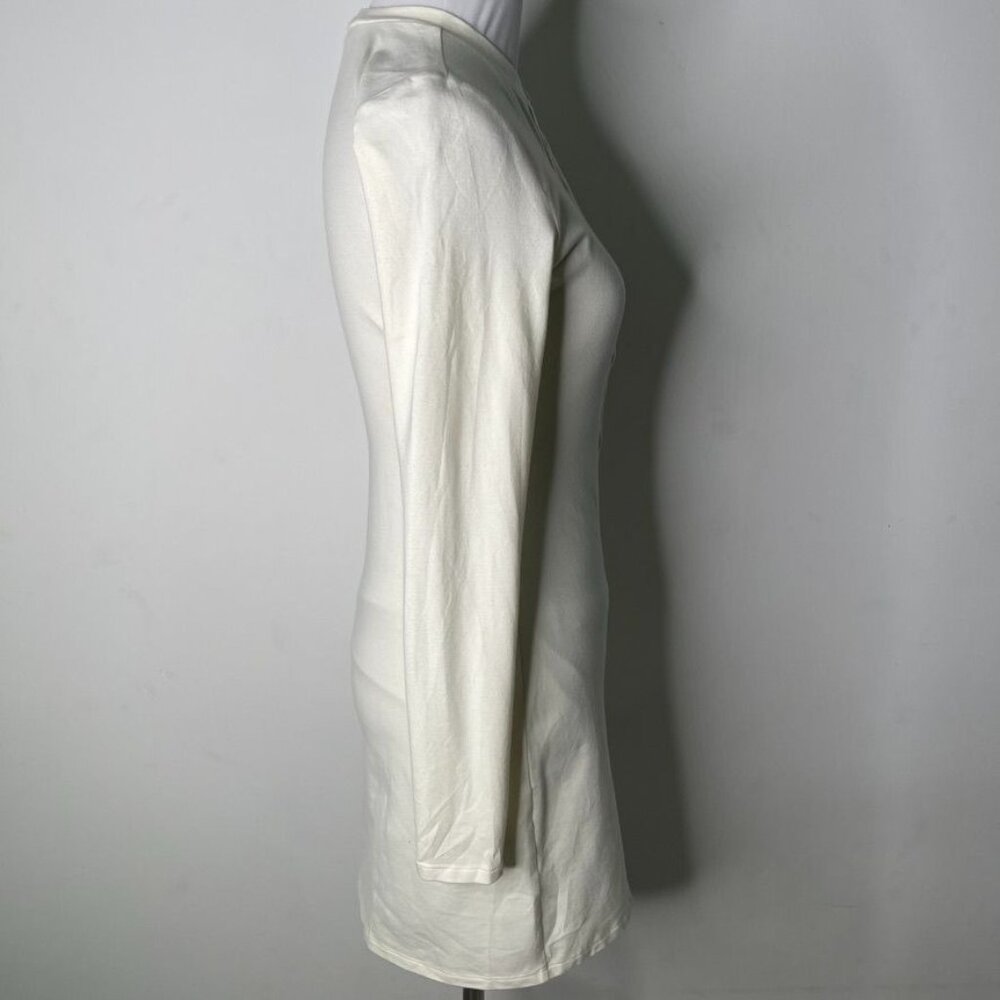 Reformation Cream Long-Sleeve Mini Dress - Picture 10 of 15